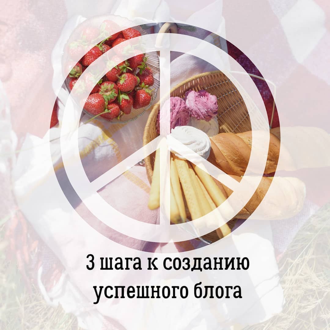 3 шага к созданию
успешного блога